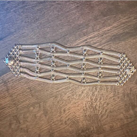 SERGIO GUTIERREZ LIQUID METAL MESH  BRACELET; 7.5" - Picture 3 of 6